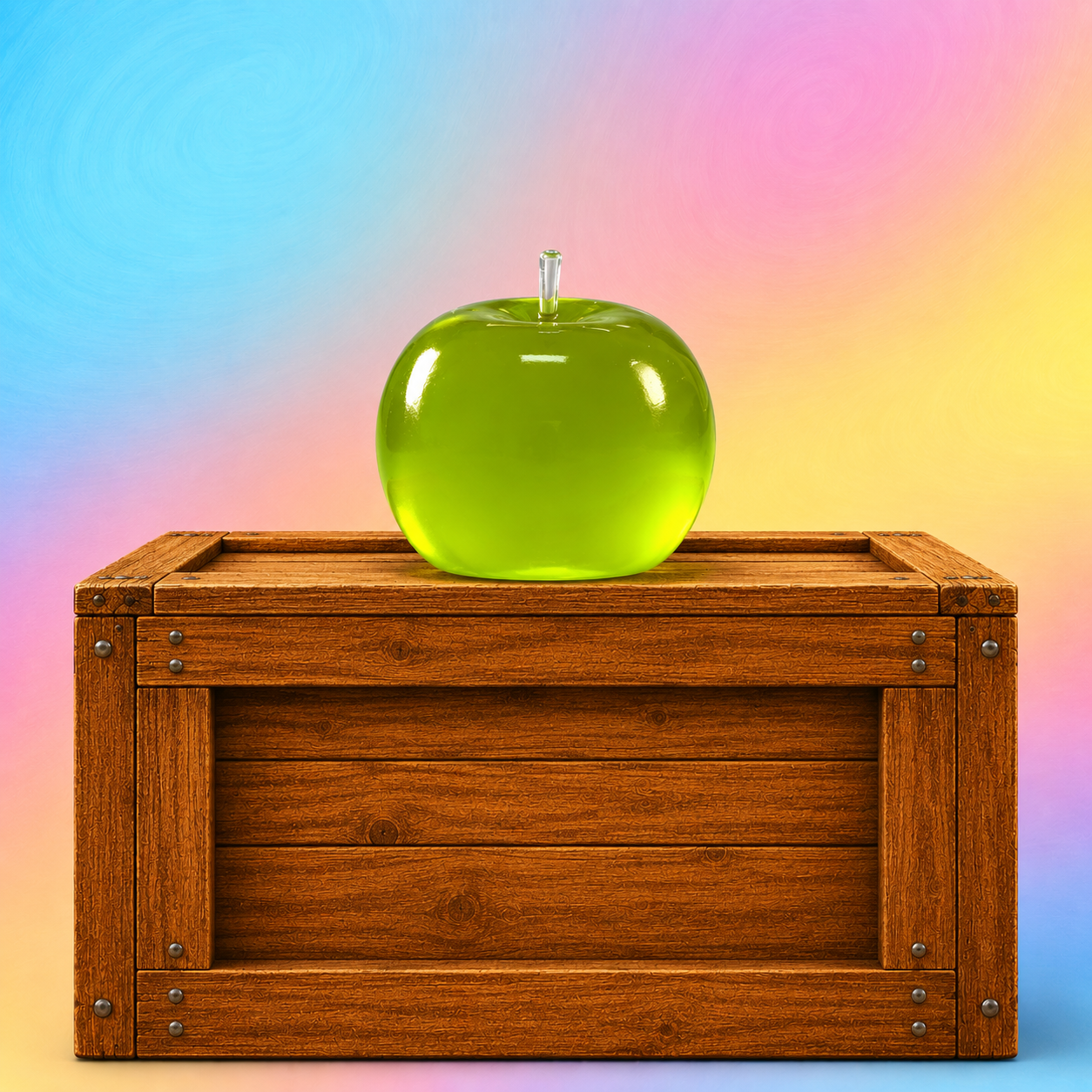 Crystal Apple Gel Squishy