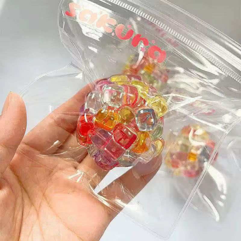 Rainbow Bead Crunch Squishy