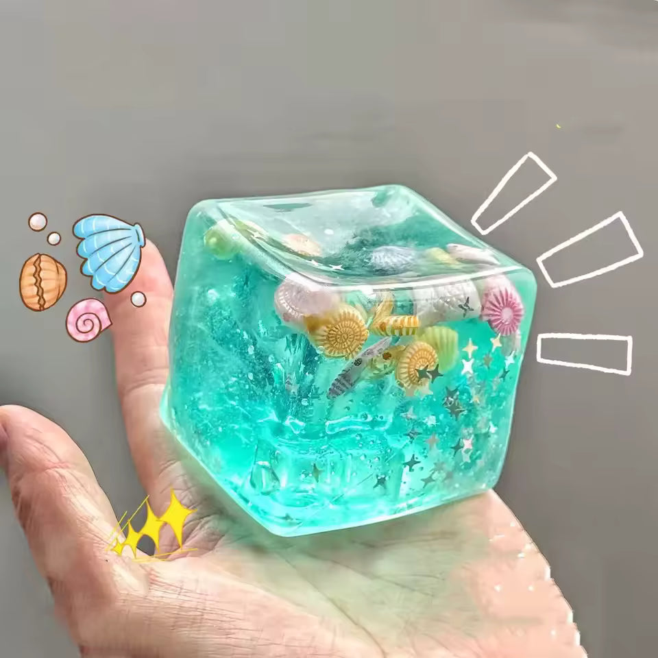Ocean Gel Cube Squishy