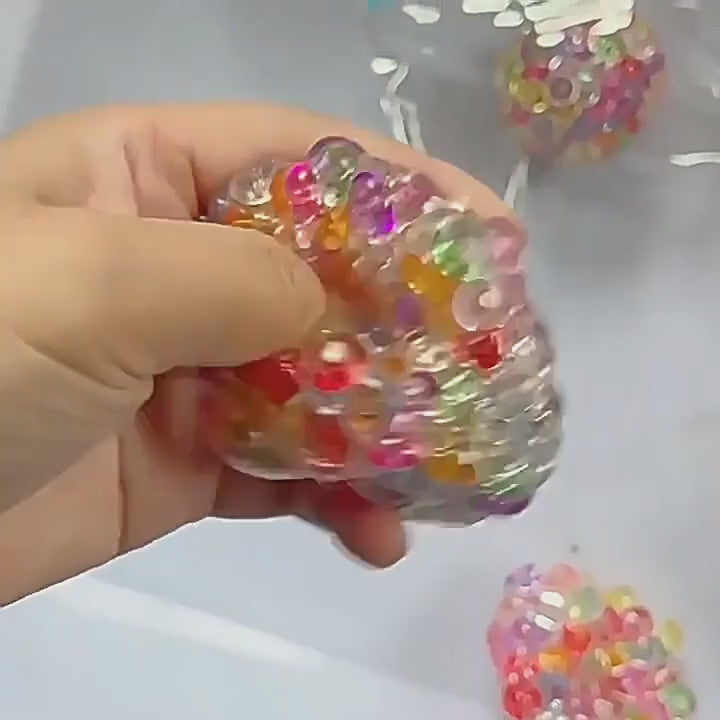 Rainbow Bead Crunch Squishy